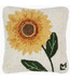 Sunflower Bloom Wool Pillow 14 x 14"