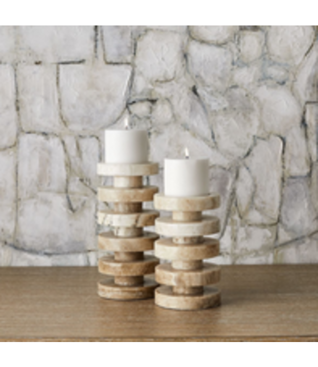 Uttermost Emora Pillar Candleholders, S/2