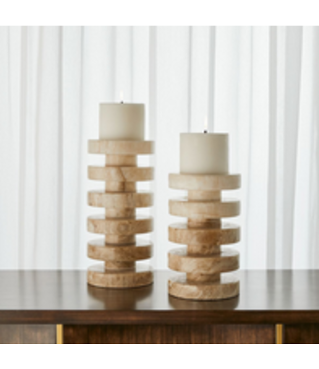 Uttermost Emora Pillar Candleholders, S/2