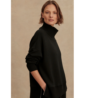 Varley Barker High Neck Sweat Black
