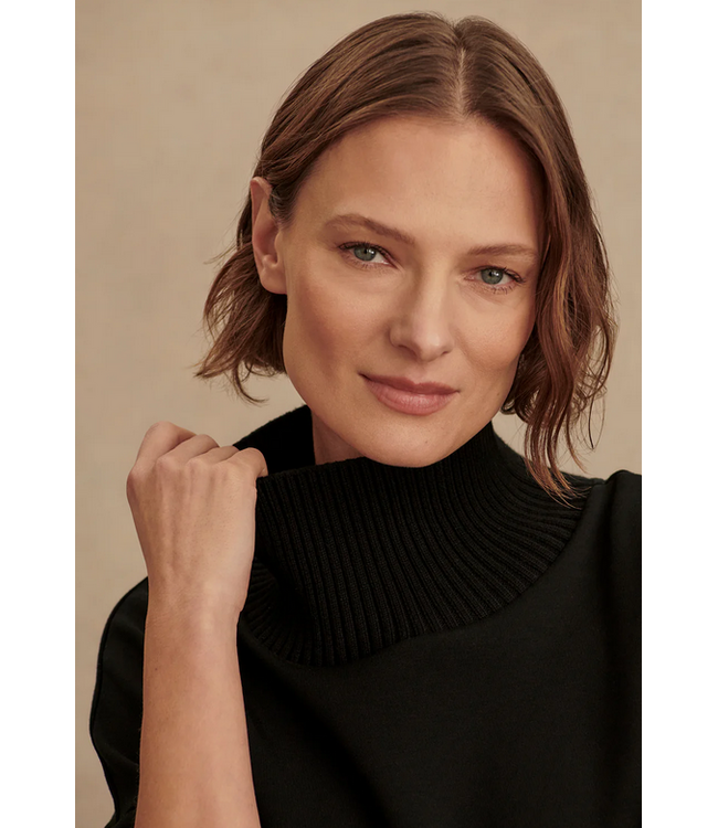 Varley Barker High Neck Sweat Black