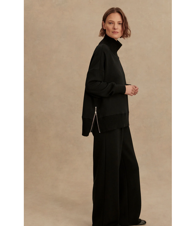 Varley Barker High Neck Sweat Black