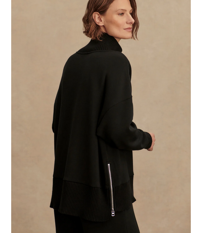 Varley Barker High Neck Sweat Black