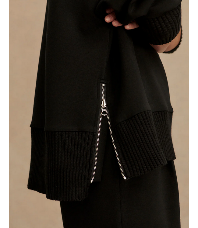 Varley Barker High Neck Sweat Black