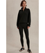 Varley Sian Cropped Half-Zip Sweat Black