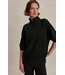 Varley Sian Cropped Half-Zip Sweat Black