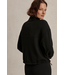 Varley Sian Cropped Half-Zip Sweat Black