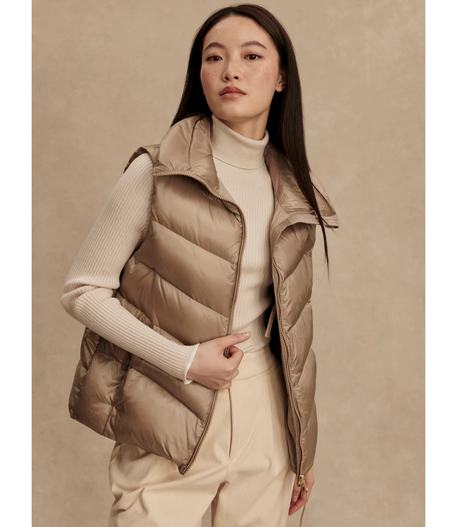 Varley Bextor Lightweight Down Gilet Taupe