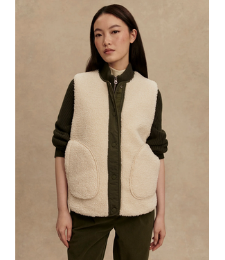 Varley Audrea Reversible Gilet Sandshell/ Forest Night