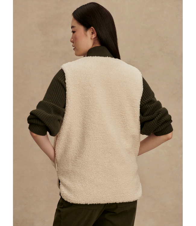 Varley Audrea Reversible Gilet Sandshell/ Forest Night