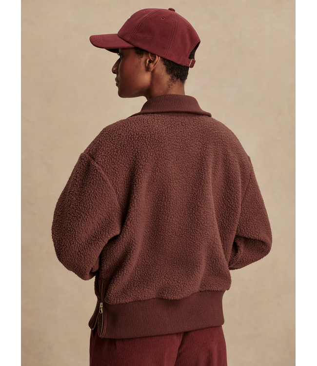 Varley Roselle Half Zip Fleece Deep Mahogany