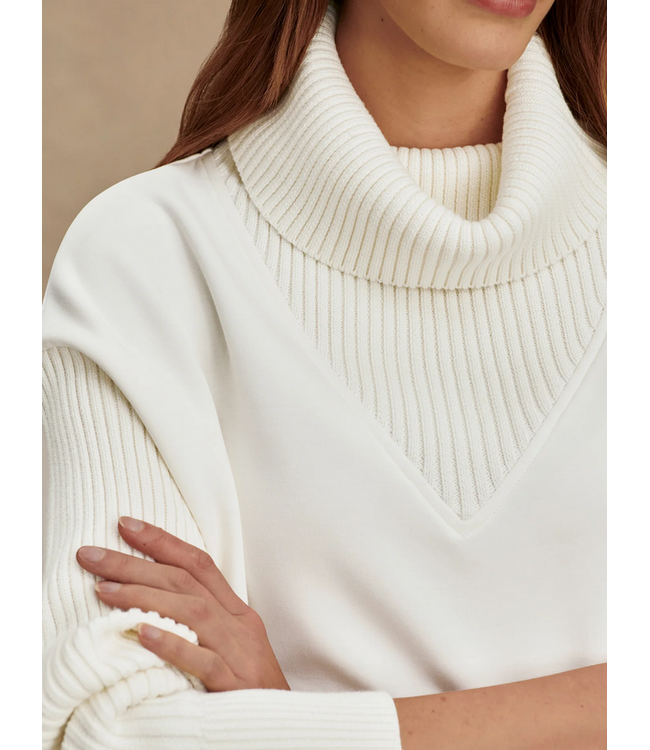 Varley Hannah Cowl Neck Sweat Egret