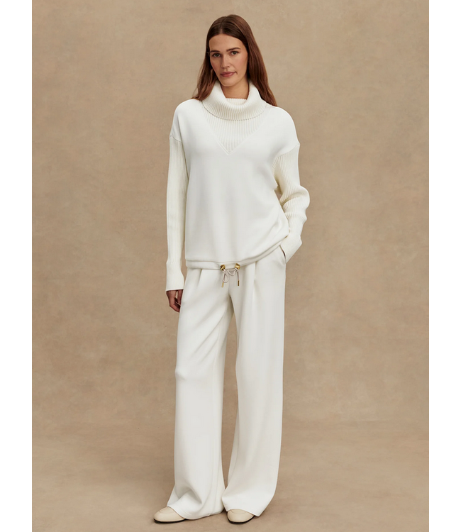 Varley Hannah Cowl Neck Sweat Egret