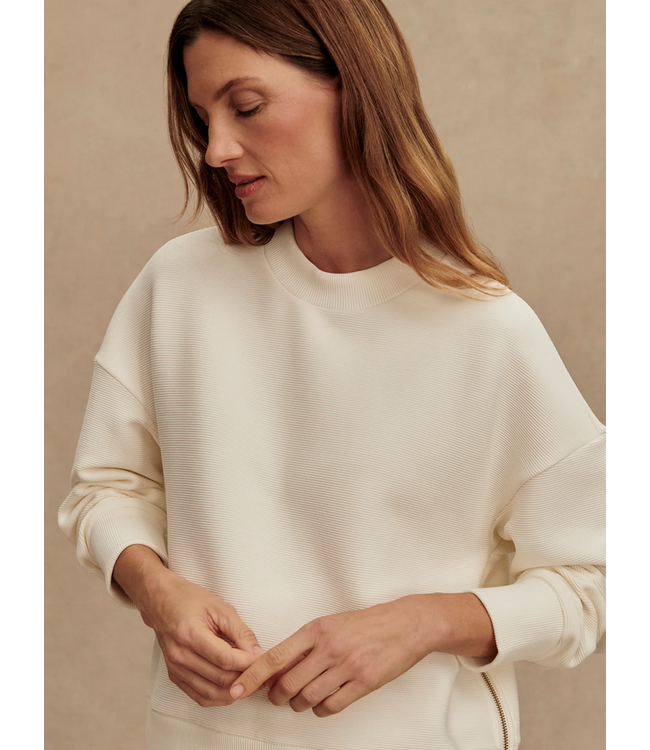 Varley Addelyn Sweat Ivory
