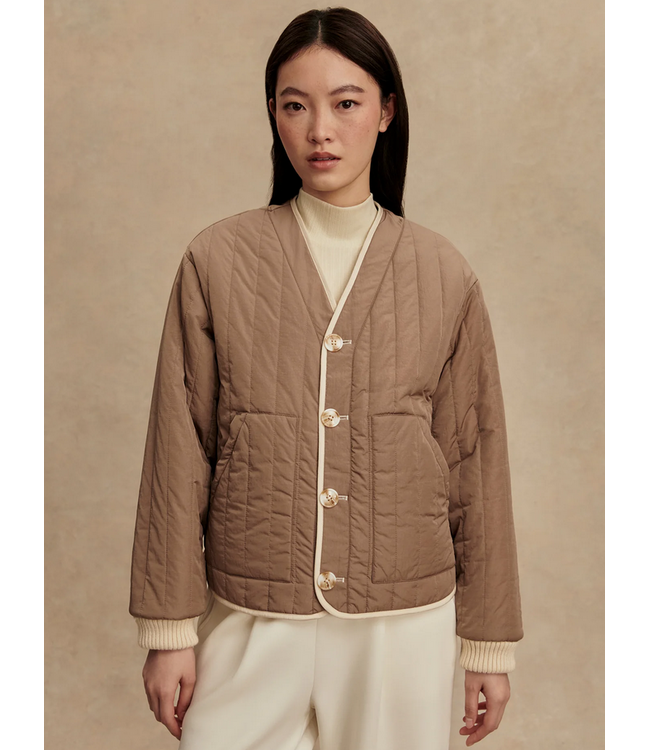 Varley Drew Reversible Jacket Sandshell/ Ash Taupe