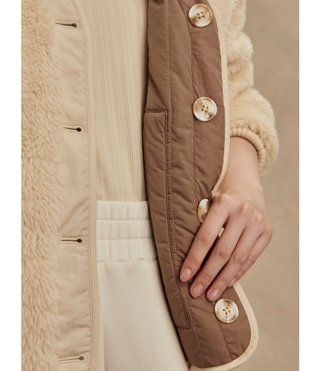 Varley Drew Reversible Jacket Sandshell/ Ash Taupe