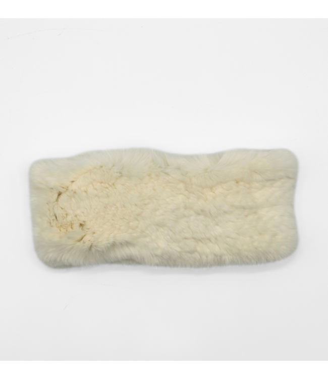 Linda Richards Genuine Rex Rabbit Headband Cream