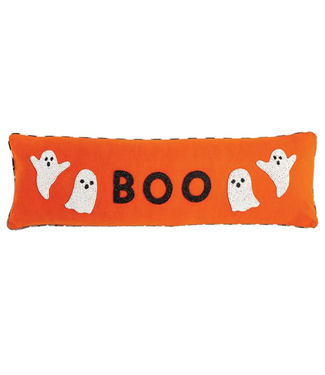 Boo Long Beaded Pillow