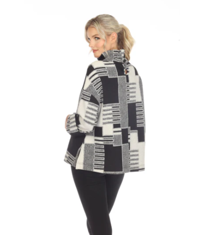 Black/Cream Square Top