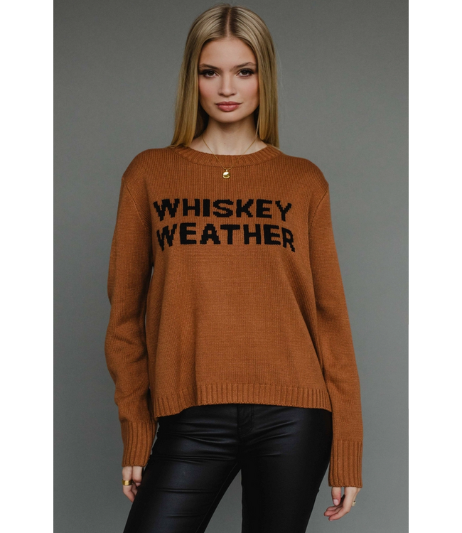 Whiskey Weather Sweater Brown