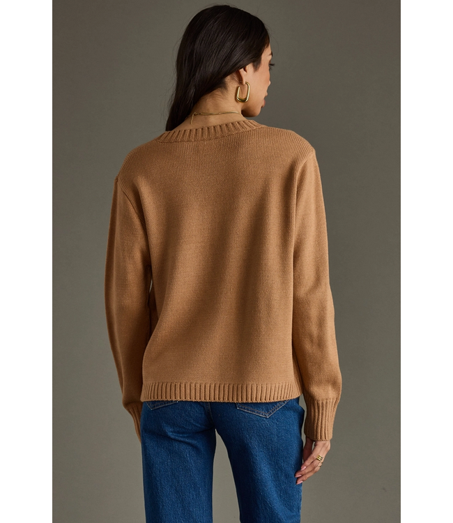 Game Day Sweater Light Brown
