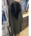 Linda Richards 41” Cashmere & Wool Blend Trench Coat Genuine Mink Olive