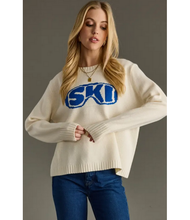 Ski Goggle Sweater Cream