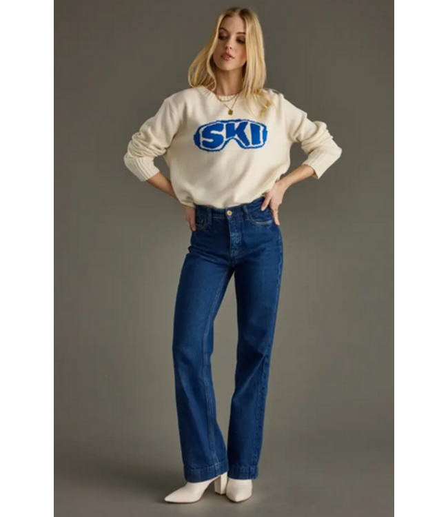 Ski Goggle Sweater Cream