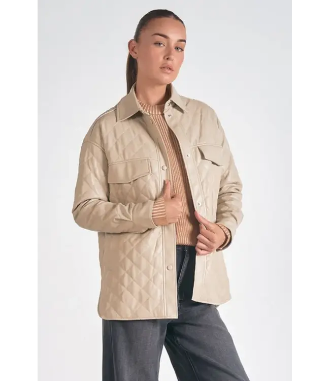 Quilted Jacket Stone