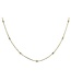 Simply Elegant Boutique 0.25Ct 14K Diamond Bezel 7 Station Necklace