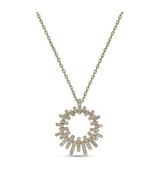 Simply Elegant Boutique 0.24ctw 14k Diamond Sun Burst Pendant Pendant