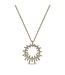 Simply Elegant Boutique 0.24ctw 14k Diamond Sun Burst Pendant Pendant