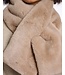 Stip Faux Fur Scarf