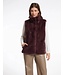 Lison Short Faux Fur Wasitcoat Chocolate
