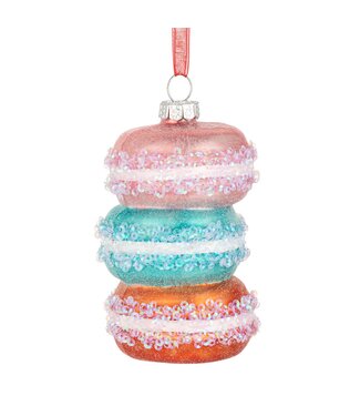 Sparkly Macaron Ornament Multicolor