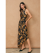 Olympia Assymetrical Pleated Dress Eclipsed Gold
