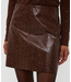 Esqualo Lacquer Skirt Chocolate