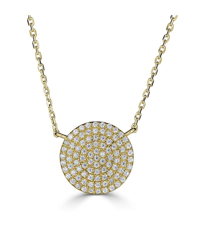 Simply Elegant Boutique Metrica Full Circle Necklace - 14KT-0.30CTW