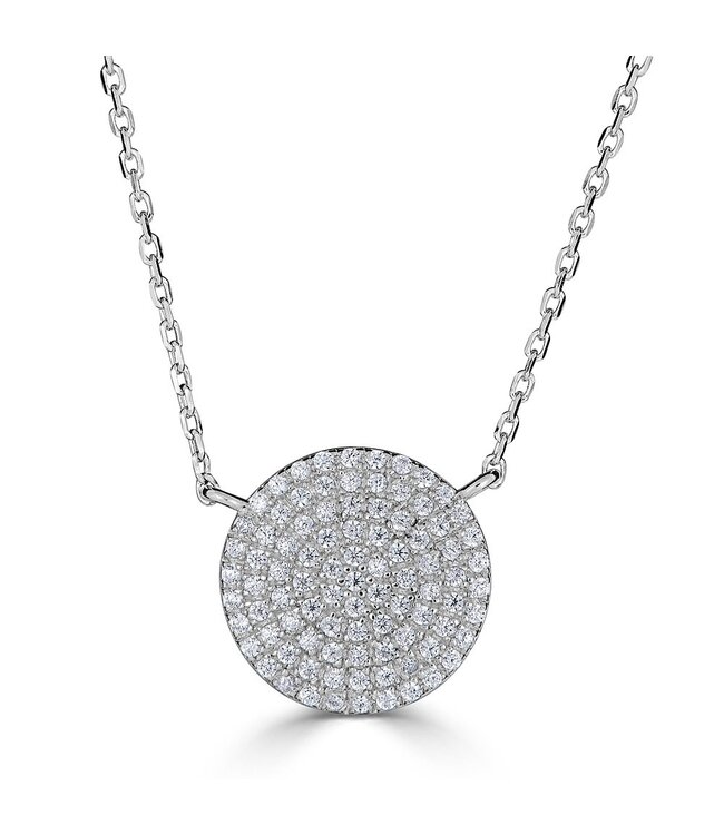 Simply Elegant Boutique Metrica Full Circle Necklace - 14KT-0.30CTW