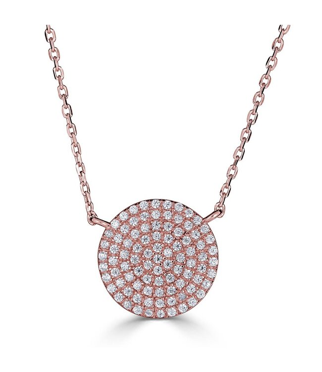 Simply Elegant Boutique Metrica Full Circle Necklace - 14KT-0.30CTW