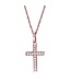 Simply Elegant Boutique Metrica Cross Necklace  - 14KT- 0.06CTW