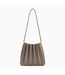 Carrie Pleated Shoulder Bag Mushroom
