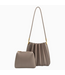 Carrie Pleated Shoulder Bag Mushroom