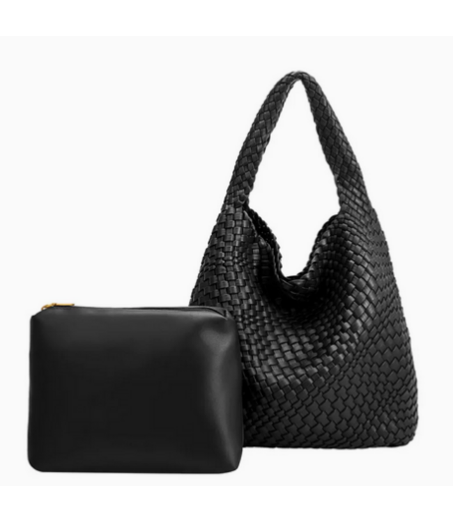 Melie Bianco Johanna Shoulder Bag Black