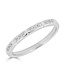 Simply Elegant Boutique Prong Set Wall Stackable Band - 14KT-0.10CTW