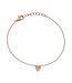 Simply Elegant Boutique Full Heart Bracelet - 14KT-0.08CTW