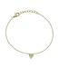 Simply Elegant Boutique Full Heart Bracelet - 14KT-0.08CTW