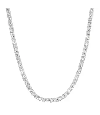 Jen Hansen Demi-Fine 3mm CZ Tennis Necklace Silver 16"