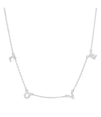 Jen Hansen Demi-Fine Love Necklace Silver