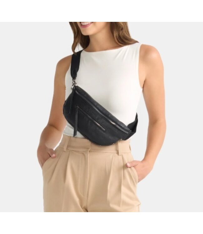 Hammitt Charles Crossbody Black/GM Med